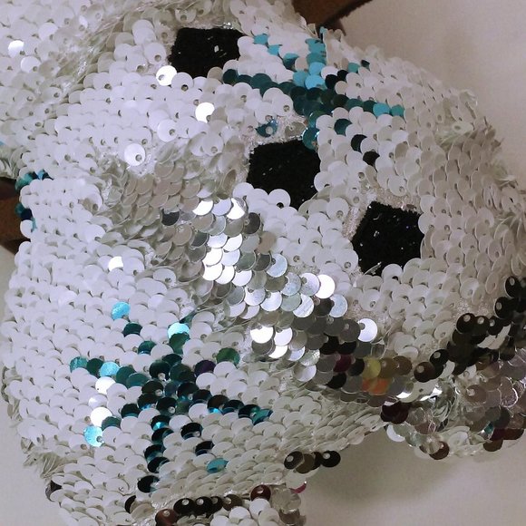 Disney Olaf Snowman Plush Toy Flip Sequin Doll 12" Carrot Nose White Silver - Picture 4 of 10